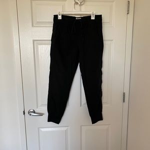 Black casual joggers